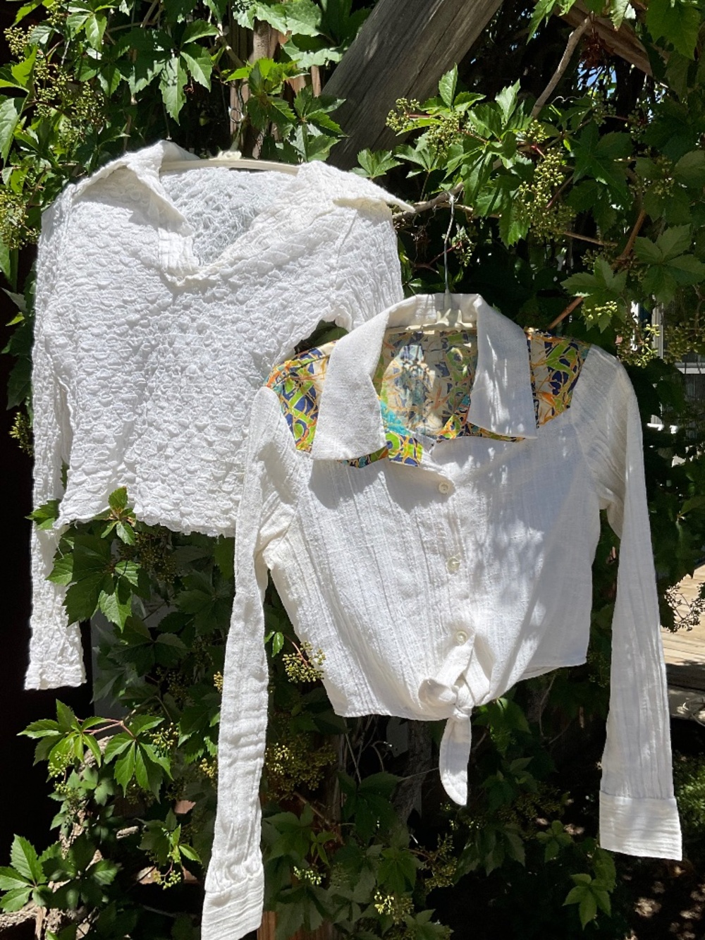 Two Stunner 70’s dagger-collar Bohemian Button-ups for the Price of one!